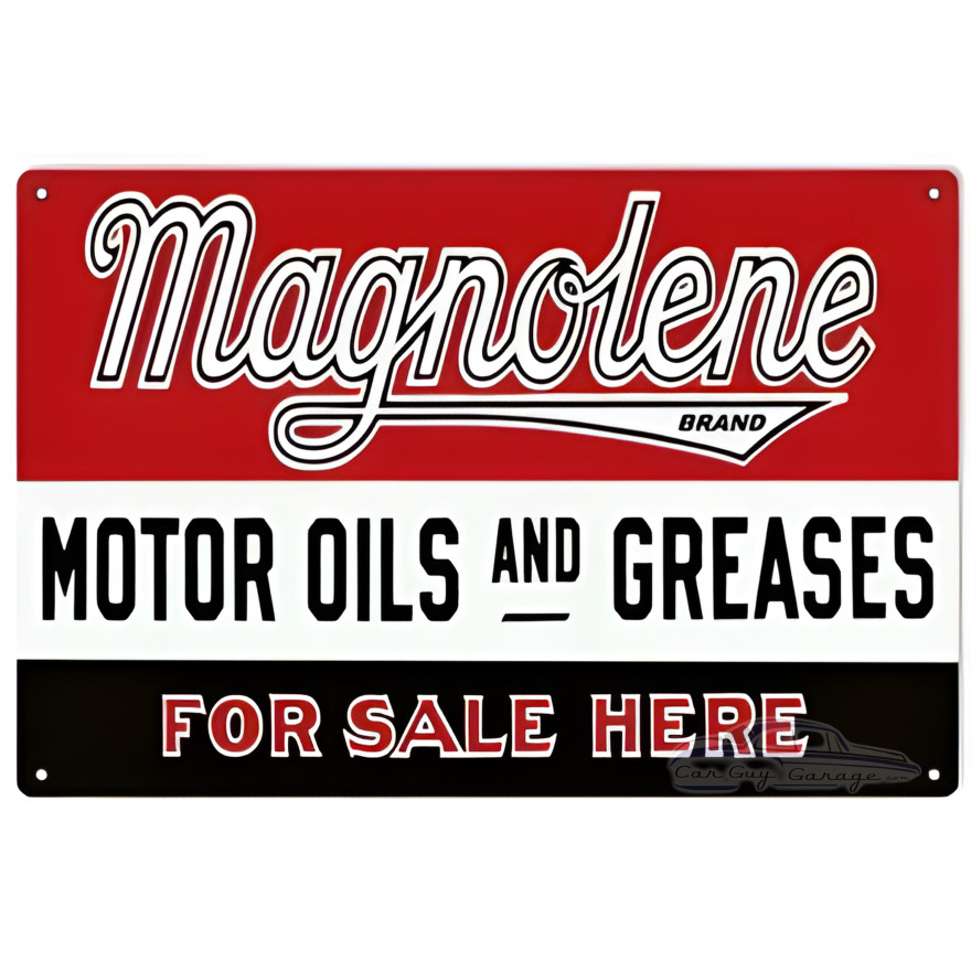Magnolene Motor Oils And Greases Metal Sign - 12" x 18" Magnolene Motor Oils And Greases Metal Sign - 12" x 18"