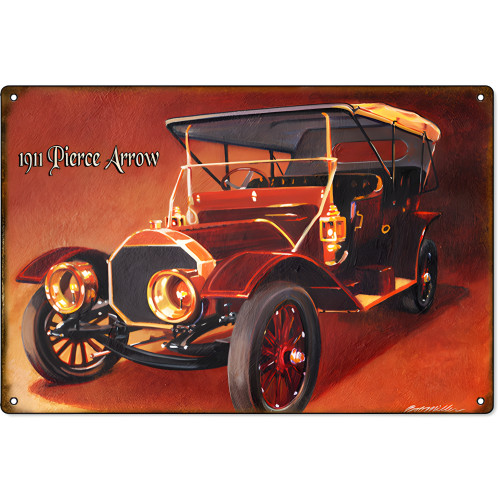 Pierce Arrow Classic Car Nostalgic Reproductions Metal Sign - 12" x 18"
