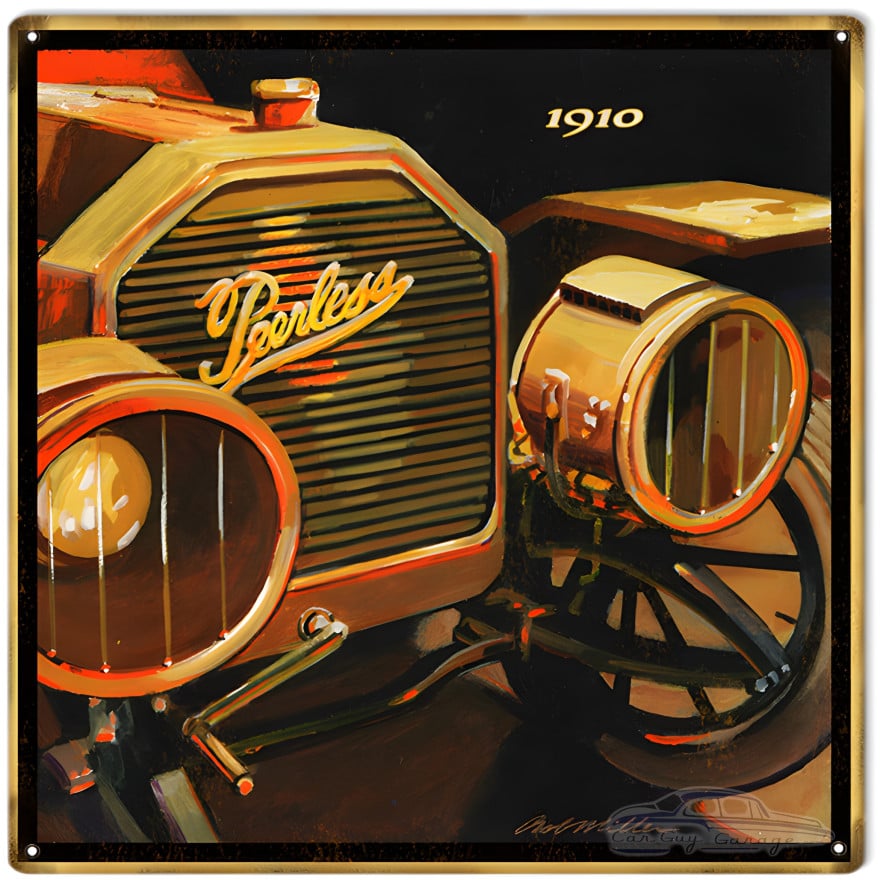 1910 Peerless Front End Metal Sign - 12" x 12" 1910 Peerless Front End Metal Sign - 12" x 12"