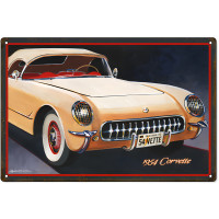 Nostalgic Corvette 1954 Series Metal Sign - 12" x 18"