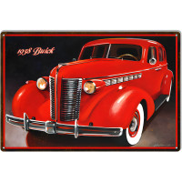 1938 Buick Roadmaster Metal Sign - 12" x 18"