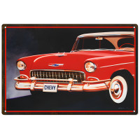 1955 Chevy Bel Air Front End Metal Sign - 12" x 18"