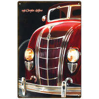 1936 Chrysler Airflow Metal Sign - 12" x 18"