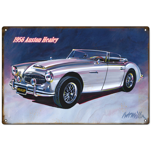 1956 Austin Healey Metal Sign - 12" x 12"