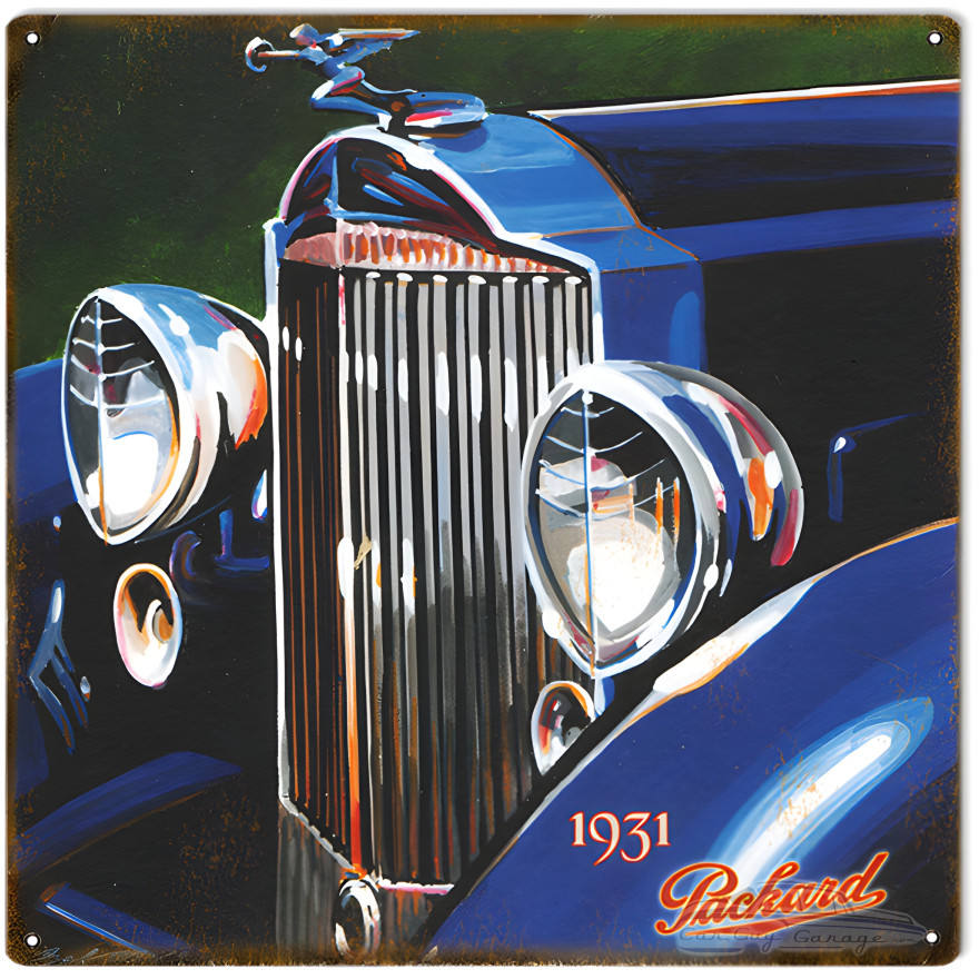 1931 Packard Metal Sign - 12" x 12" 1931 Packard Metal Sign - 12" x 12"
