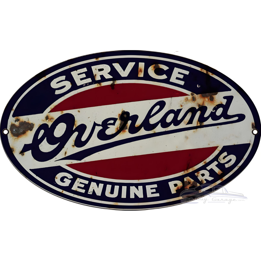 Overland Service Genuine Parts Metal Sign - 9" x 14" Overland Service Genuine Parts Metal Sign - 9" x 14"
