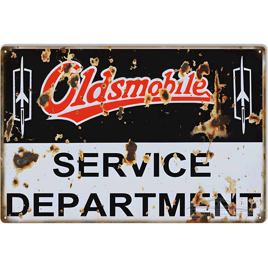 Oldsmobile Service Department Metal Sign - 12" x 18" Oldsmobile Service Department Metal Sign - 12" x 18"