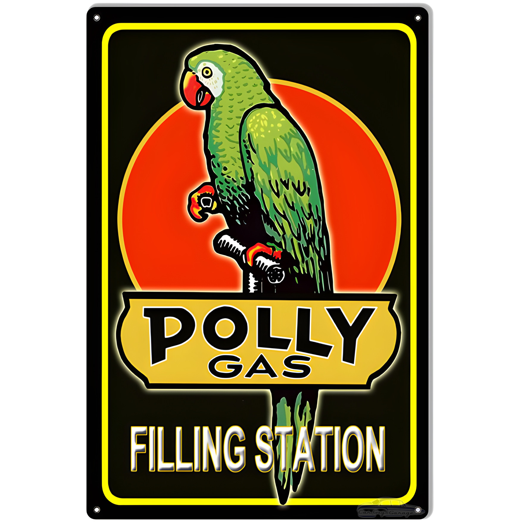 Polly Gas Filling Station Metal Sign - 12