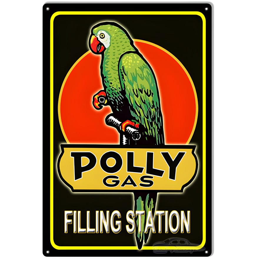 Polly Gas Filling Station Metal Sign - 12" x 18" Polly Gas Filling Station Metal Sign - 12" x 18"