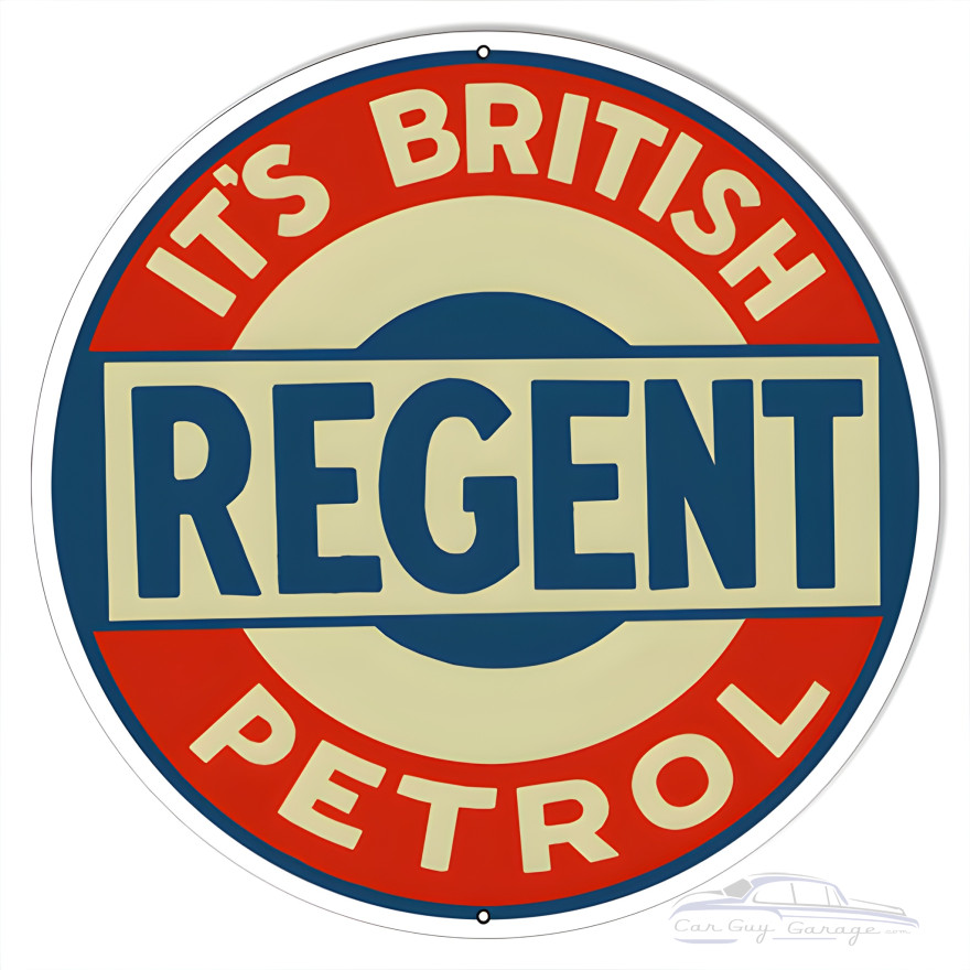 British Petrol Motor Oil Metal Sign - 24" Round British Petrol Motor Oil Metal Sign - 24" Round
