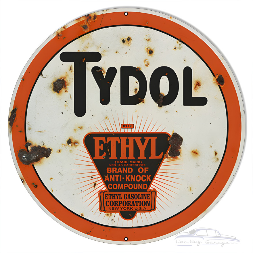 Tydol Motor Oil Metal Sign - 24" Round Tydol Motor Oil Metal Sign - 24" Round