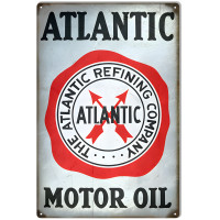 Atlantic Refining Company Motor Oil Metal Sign - 12" x 18"