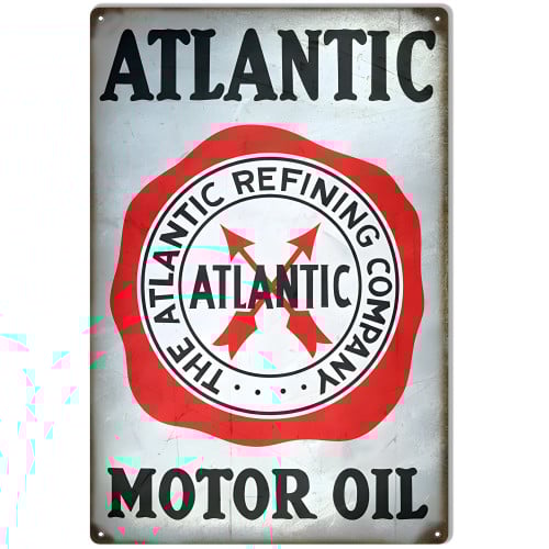 Atlantic Refining Company Motor Oil Metal Sign - 12" x 18"
