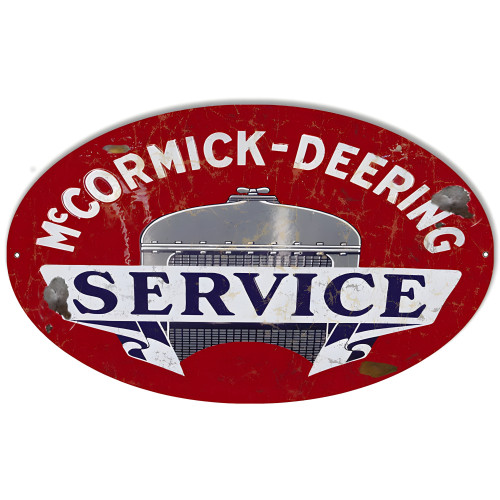 McCormick Deering Motor Oil Metal Sign - 11" x 18"