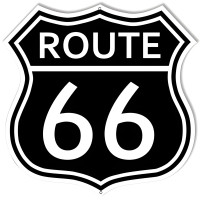 Route 66 Gas Station Metal Sign - 15" x 15"