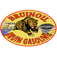 Bruin Oil & Gasoline Motor Oil Metal Sign - 9" x 14"