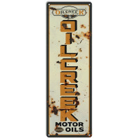 Oilcreek Motor Oils Metal Sign - 6" x 18"