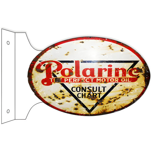 Polarine The Perfect Motor Oil Consult Chart Metal Sign - 12" x 18"