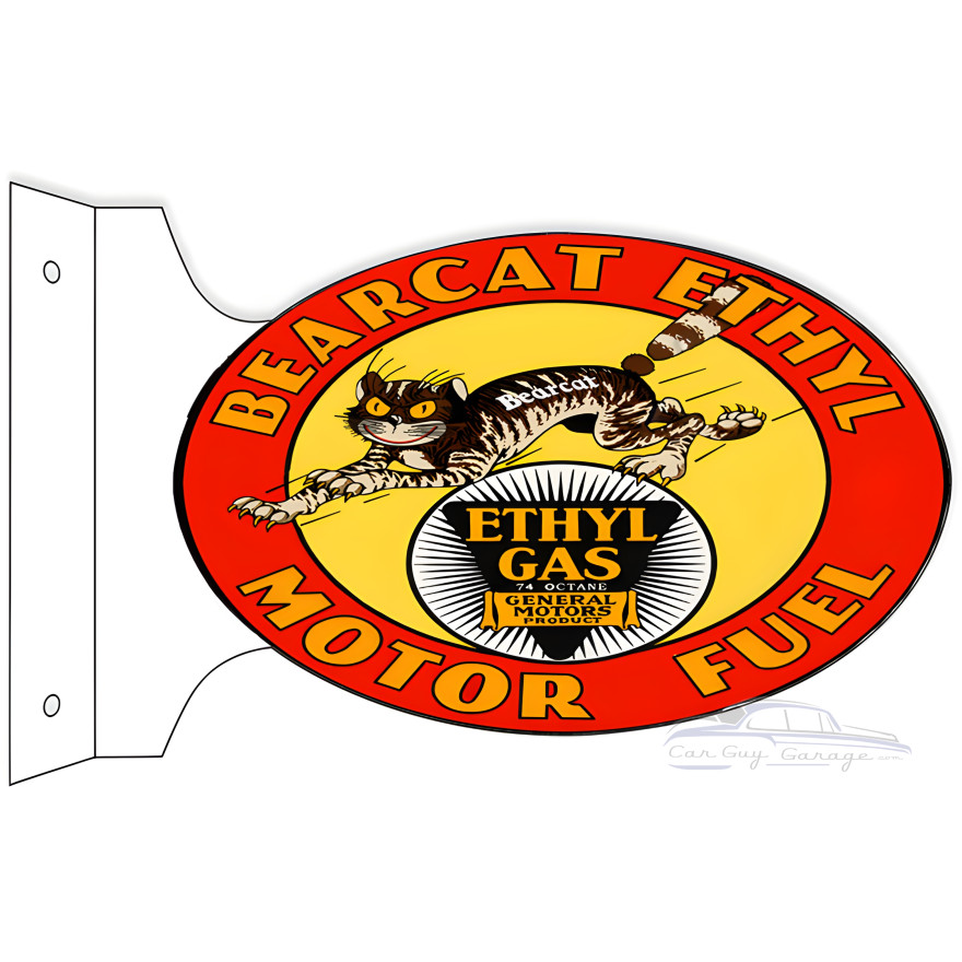 Bearcat Ethyl Gas Motor Fuel General Motors Product Metal Sign - 12" x 18" Bearcat Ethyl Gas Motor Fuel General Motors Product Metal Sign - 12" x 18"