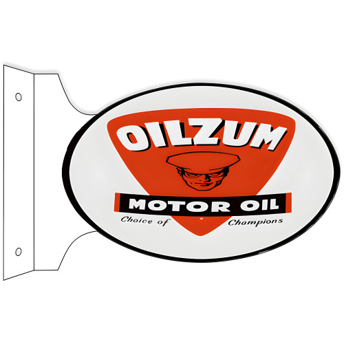 Oilzum Motor Oil Choice of Champions Metal Sign - 12" x 18"