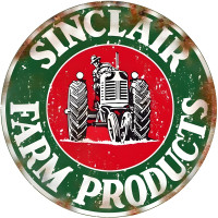 Sinclair Farm Products Vintage Metal Sign - 30" Round