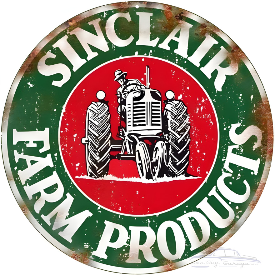 Sinclair Farm Products Metal Sign - 30" Round Sinclair Farm Products Metal Sign - 30" Round