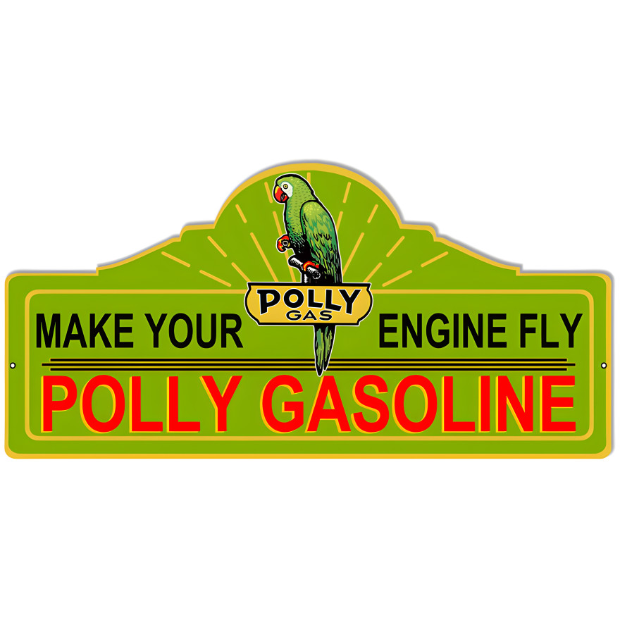 Engine Fly Polly Motor Oil Metal Sign - 23" x 11.25" Engine Fly Polly Motor Oil Metal Sign - 23" x 11.25"