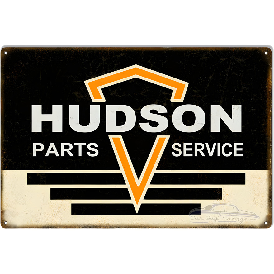 Hudson Parts Garage Shop Metal Sign - 16" x 24" Hudson Parts Garage Shop Metal Sign - 16" x 24"