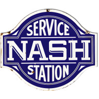 Nash Service Station Metal Sign - 20" x 23"
