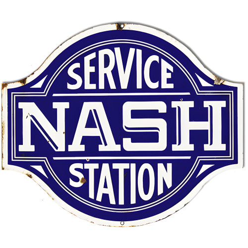 Nash Service Station Metal Sign - 20" x 23"