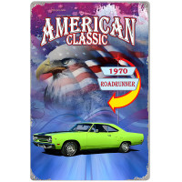 1970 Roadrunner Classic Metal Sign - 12" x 18"