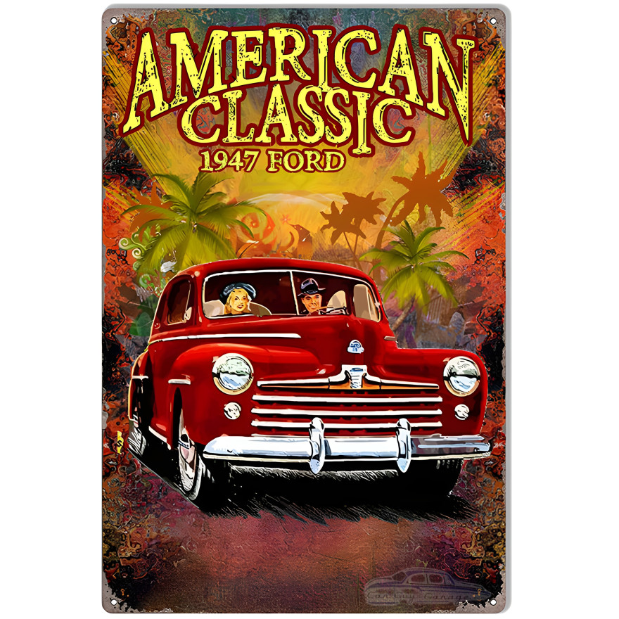 1947 Ford Classic Metal Sign - 12" x 18" 1947 Ford Classic Metal Sign - 12" x 18"