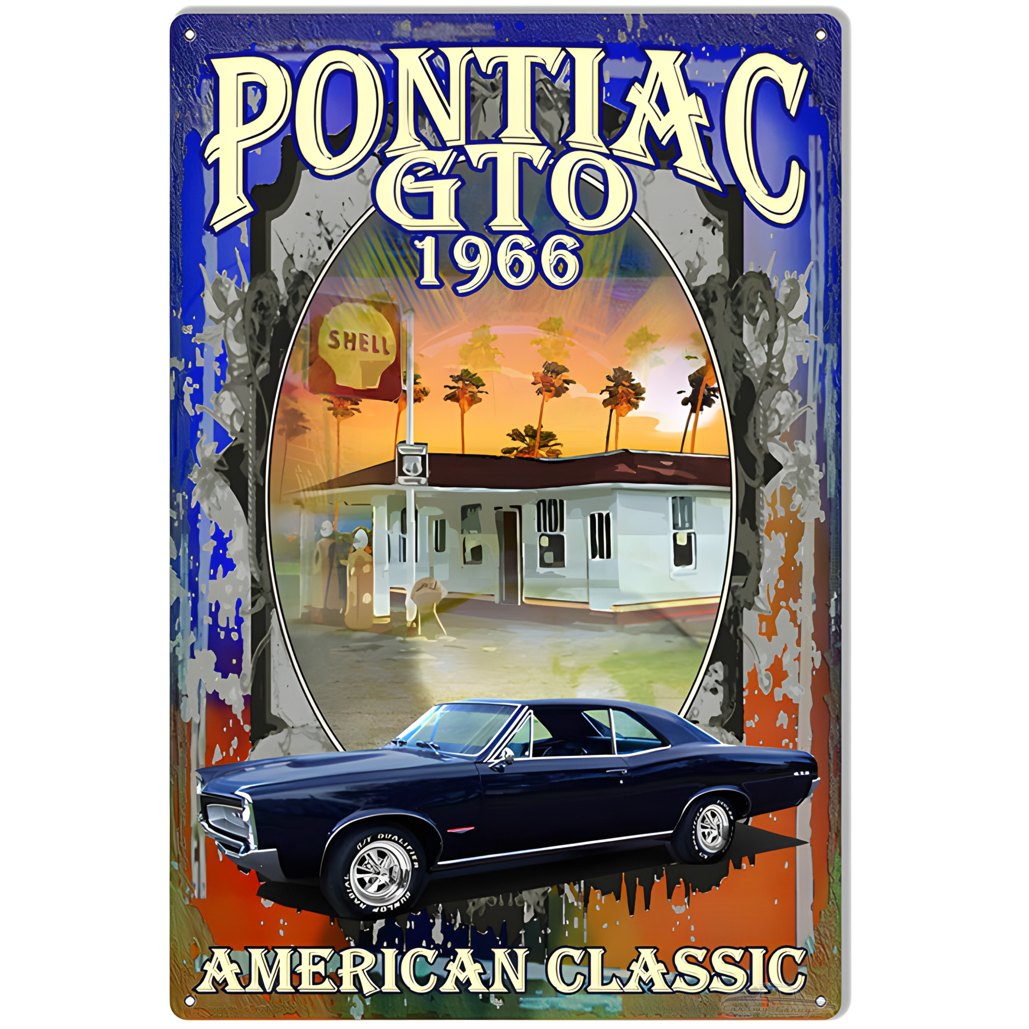 Gto Sign Pontiac GTO Sign - 1966 Metal Garage Art