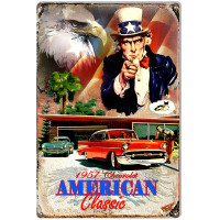 Reproduction 1957 Chevrolet Metal Sign - 12" x 18"