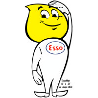 ESSO Man Metal Sign - 15" x 31"