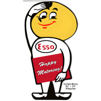 Happy Motoring ESSO Metal Sign - 15.5" x 27.5"