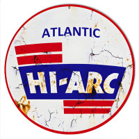 Hi-Arc Motor Oil Reproduction Metal Sign - 14" x 14"