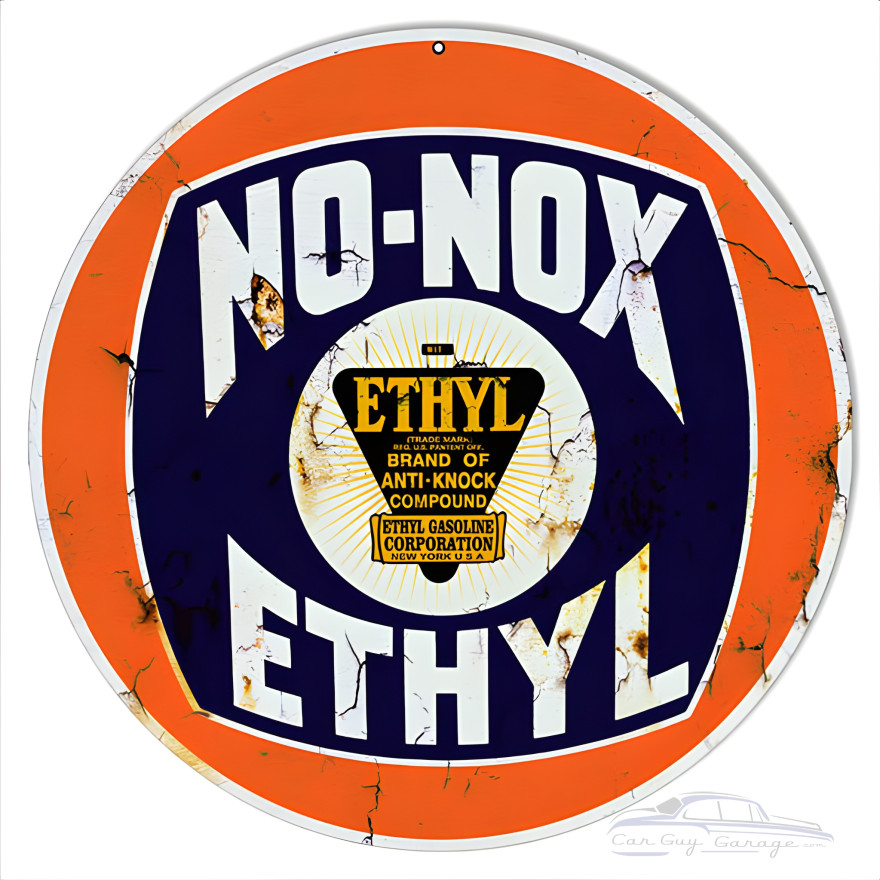 No Nox Ethyl Motor Oil Metal Sign - 14" x 14" No Nox Ethyl Motor Oil Metal Sign - 14" x 14"