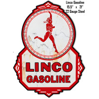 Linco Gasoline Metal Sign - 15.5" x 21"