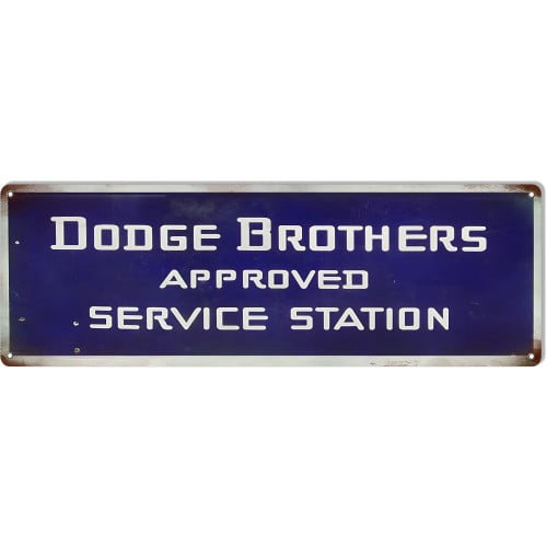 Dodge Brothers Service Station Reproduction Garage Shop Metal Sign - 6" x 18"
