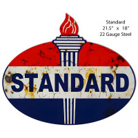 Vintage Standard Reproduction Metal Sign - 18" x 21.5"