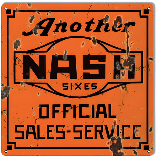 Another Nash Reproduction Gas Station Metal Sign - 16" x 16"