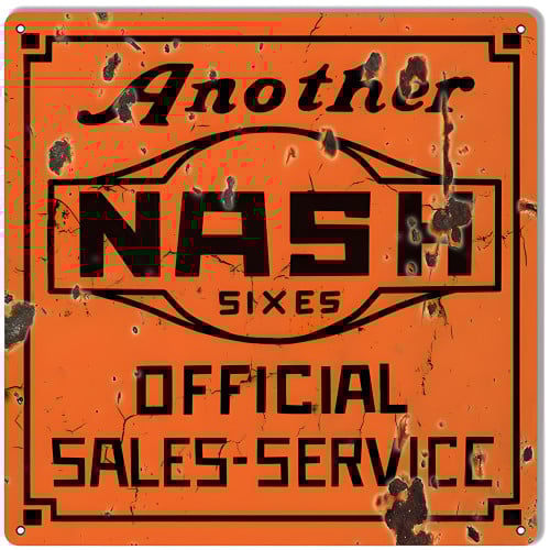 Another Nash Reproduction Gas Station Metal Sign - 12" x 12"