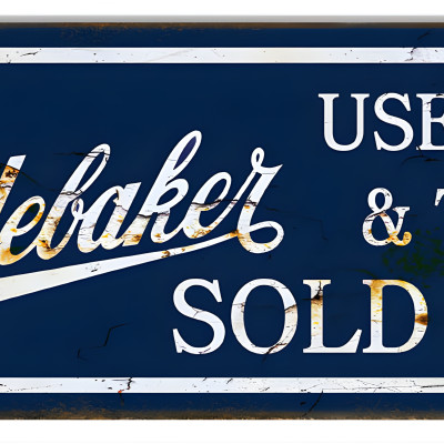 Large Reproduction Signs Studebaker Large Reproduction Garage Shop Metal Sign - 8