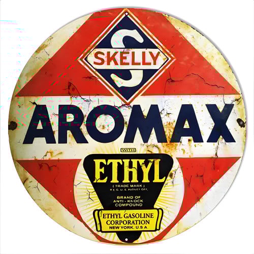 Skelly Motor Oil Metal Sign - 14" x 14"