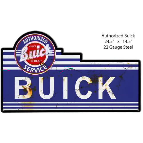 Buick Reproduction Metal Sign - 14.5" x 24.5"
