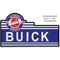 Buick Service Reproduction Metal Sign - 14.5" x 24.5"