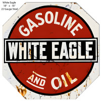 White Eagle Oil Metal Sign - 18" x 18"