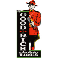 Good Rich Tires Reproduction Metal Sign - 10" x 23"