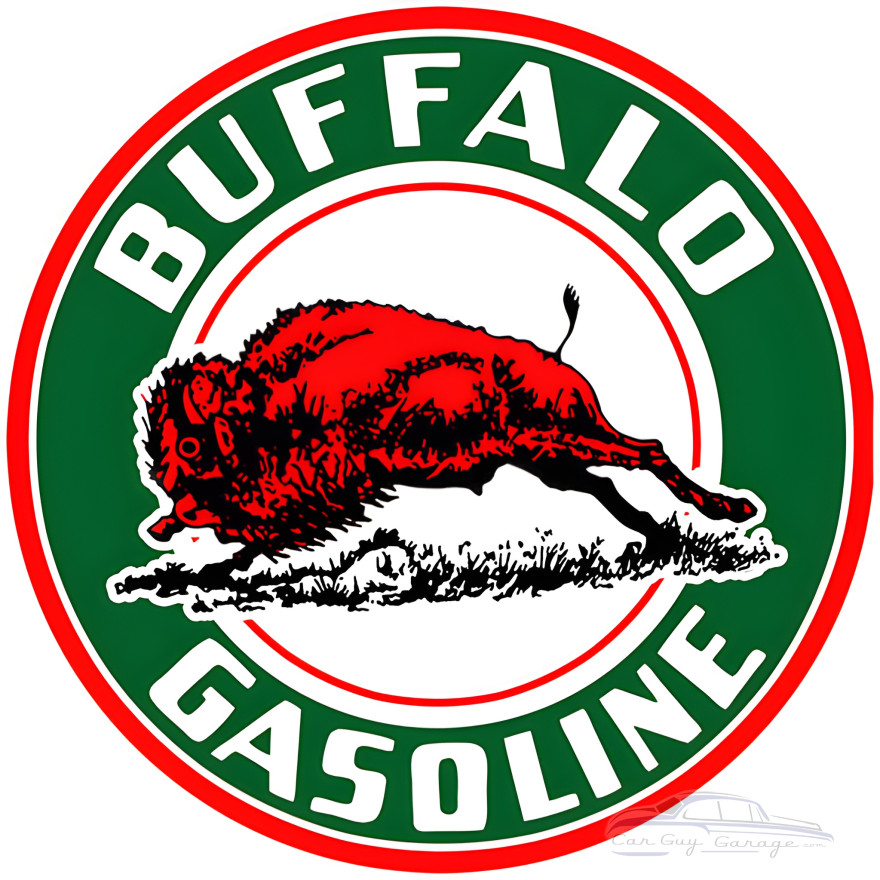 Large Buffalo Gasoline Motor Oil Metal Sign - 18" x 18" Large Buffalo Gasoline Motor Oil Metal Sign - 18" x 18"